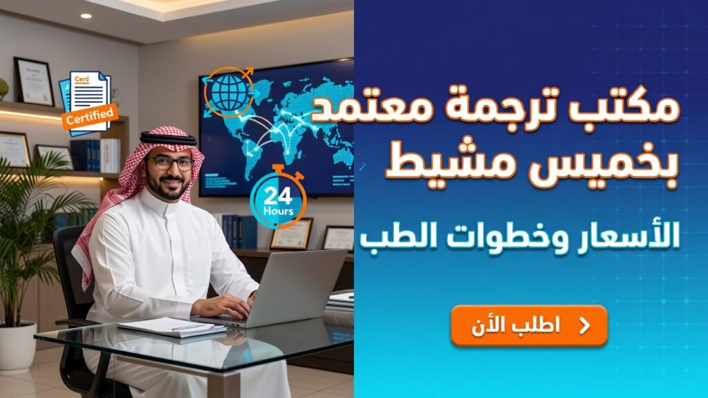 مكتب ترجمة معتمد بخميس مشيط لترجمة الشهادات والوثائق الرسمية.