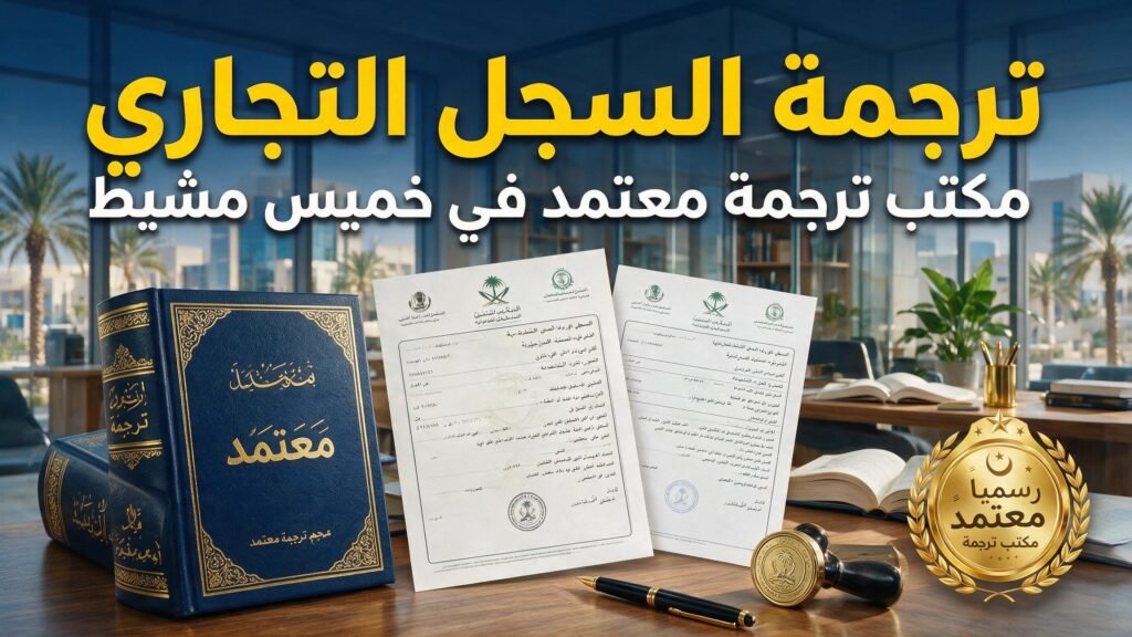 مكتب ترجمة معتمد في خميس مشيط لترجمة السجل التجاري.
